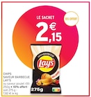 CHIPS SAVEUR BARBECUE - Lay's en promo chez Intermarché Provins à 2,15 €