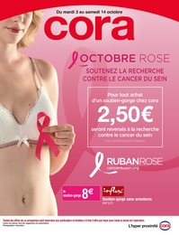 Prospectus Cora à Nancy, "OCTOBRE ROSE", 16 pages, 03/10/2023 - 14/10/2023
