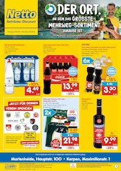 Wasser im Netto Marken-Discount Prospekt in Gummersbach Aktueller Netto Marken-Discount Prospekt mit Wasser, "DER ORT, AN DEM DU IMMER AUSGEZEICHNETE PREISE FINDEST.", Seite 1