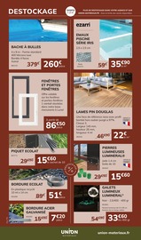Promos Bâche dans le catalogue "AMÉNAGEMENT EXTÉRIEUR" de Union-Matériaux Bâche en promo dans le catalogue Union-Matériaux à la page 28