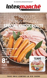 Catalogue Intermarché "Les produits de nos régions, spécial choucroute", 8 pages, 24/01/2023 - 29/01/2023 Prospectus Intermarché "Les produits de nos régions, spécial choucroute", 8 pages, 24/01/2023 - 29/01/2023