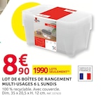 Promo Lot de 6 boîtes de rangement multi-usages 6 l à 8,90 € dans le catalogue Mr. Bricolage à Bias