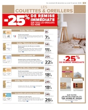 Promos Couette Microfibre dans le catalogue "LE BLANC : STYLÉS LES PETITS PRIX !" de Carrefour à la page 15