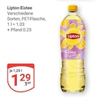 Eistee Mango im Angebot bei GLOBUS in Castrop-Rauxel Eistee Mango Angebote von Lipton bei GLOBUS Castrop-Rauxel für 1,29 €