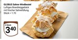 Aktuelles Sahne-Windbeutel Angebot bei GLOBUS in Saarbrücken ab 3,40 €