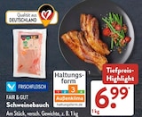 Schweinebauch Angebote von FAIR & GUT bei ALDI SÜD Schwabach für 6,99 €