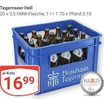 Tegernseer Hell bei GLOBUS im Freilassing Prospekt für 16,99 €