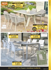 Esstisch im BRAUN Möbel-Center Prospekt in Villingen-Schwenningen Aktueller BRAUN Möbel-Center Prospekt mit Esstisch, "GARTENMÖBEL FRÜHLINGS-TRENDS", Seite 5