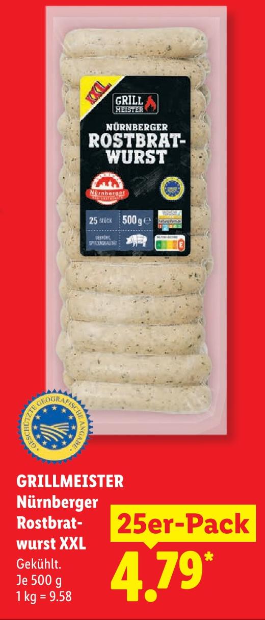 Nürnberger Rostbratwurst XXL