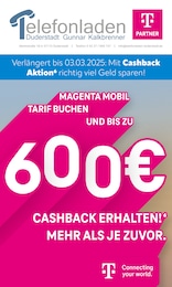 Telefonladen Duderstadt Prospekt für Duderstadt: "Verlängert bis zum 03.03.2025: Mit Cashback Aktion richtig viel Geld sparen!", 8 Seiten, 02.01.2025 - 31.01.2025