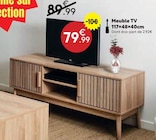 Meuble TV en promo chez Maxi Bazar Boulogne-Billancourt à 79,99 €