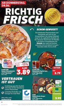 Schweinefleisch im Kaufland Prospekt "Hier bin ich richtig" mit 62 Seiten (Hamburg)