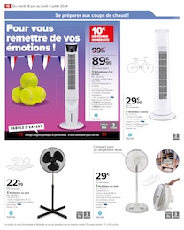 Offre Ventilateur sur pied dans le catalogue Carrefour du moment à la page 18