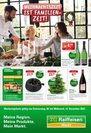 ZG Raiffeisen Prospekt "Weinachtszeit ist Familienzeit!" für Laufenburg, 8 Seiten, 08.12.2022 - 14.12.2022 ZG Raiffeisen Prospekt "Weinachtszeit ist Familienzeit!" für Laufenburg, 8 Seiten, 08.12.2022 - 14.12.2022