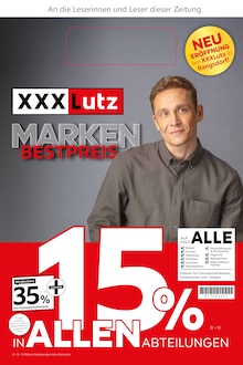 Aktueller XXXLutz Möbelhäuser Prospekt (Luckenwalde, 8 Seiten zum blättern XXXLutz Möbelhäuser Prospekt MARKEN-BESTPREIS mit 8 Seiten