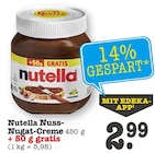 Nutella Nuss-Nugat-Creme Angebote von Ferrero bei E center Mannheim für 2,99 €