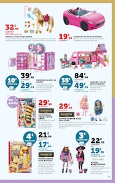 Prix et réduction Camping-Car Barbie dans le prospectus Super U en cours Offre Camping-Car Barbie dans le catalogue Super U du moment à la page 17
