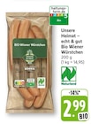 EDEKA Tübingen - Bio Wiener Würstchen Angebot im Prospekt Bio Wiener Würstchen bei EDEKA im Tübingen Prospekt für 2,99 €