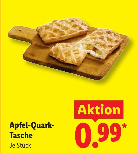 Apfel-Quark-Tasche