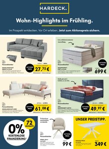 Bett im HARDECK Prospekt "WOHN-HIGHLIGHTS IM FRÜHLING." mit 4 Seiten (Essen)