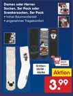 Damen oder Herren Socken Angebote bei Netto Marken-Discount Bergisch Gladbach für 3,99 €