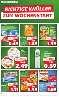 Mineralwasser im Kaufland Prospekt "Aktuelle Angebote" mit 54 Seiten (Mannheim)