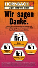 Aktueller Hornbach Baumärkte Prospekt in Erlangen und Umgebung, "Wir sagen Danke." mit 33 Seiten, 01.10.2025 - 29.10.2025