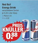 Energy Drink im Angebot bei V-Markt in Regensburg Energy Drink Angebote von Red Bull bei V-Markt Regensburg für 0,88 €