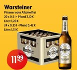 Pilsener oder Alkoholfrei bei Getränke Hoffmann im Harrislee Prospekt für 11,99 €