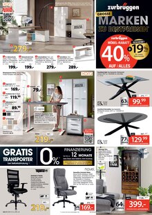 Bürostuhl im Zurbrüggen Prospekt "MARKEN ZU BESTPREISEN" mit 20 Seiten (Mülheim (Ruhr))