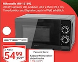 Aktuelles Mikrowelle MW-131692 Angebot bei GLOBUS in Rostock ab 54,99 €