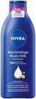 Reichhaltige Body Milk von Nivea für 3,99 € bei REWE im Angebot Reichhaltige Body Milk von Nivea im aktuellen REWE Prospekt