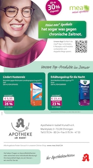 mea - meine apotheke Prospekt Unsere Januar-Angebote mit 4 Seiten