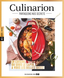 Culinarion Catalogue "En cuisine ou sous le sapin, à vous les belles idées !", 20 pages, Tours,  29/11/2022 - 22/12/2022