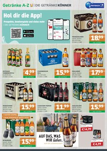 Bier im aktuellen Getränke A-Z Prospekt (Eberswalde) Bier im Getränke A-Z Prospekt "DIE GETRÄNKEKÖNNER" mit 4 Seiten (Eberswalde)