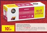 Capsules Expresso - Nescafé Dolce Gusto dans le catalogue Intermarché Super