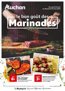 Prospectus Auchan Hypermarché de la semaine "le bon goût des Marinades" avec 1 pages, valide du 30/04/2024 au 05/05/2024 pour Facture et alentours