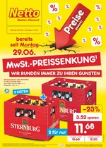 Netto Marken-Discount Prospekt für Berlin mit 43 Seiten Netto Marken-Discount Prospekt für Berlin: "MwSt.-PREISSENKUNG - WIR RUNDEN IMMER ZU IHREN GUNSTEN", 43 Seiten, 06.07.2020 - 11.07.2020