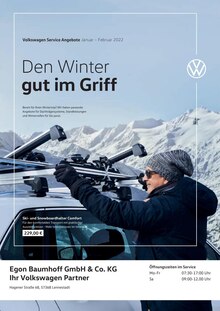 Volkswagen Prospekt für Lennestadt: Den Winter gut im Griff, 1 Seite, 01.01.2022 - 28.02.2022