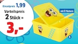 Brotdose von SpongeBob für 1,99 € bei Thomas Philipps im Angebot Brotdose von SpongeBob im aktuellen Thomas Philipps Prospekt