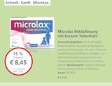 LINDA Premiumapotheke Clausthal-Zellerfeld - Microlax Angebot im Prospekt Microlax bei LINDA Premiumapotheke im Clausthal-Zellerfeld Prospekt für 8,45 €