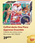 Coffret decks Apprenez Ensemble - One Piece dans le catalogue La Grande Récré