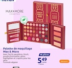 Palette de maquillage - Max & More en promo chez Action Niort à 5,49 €