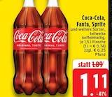 Aktuelle Coca Cola Angebote bei EDEKA in Mönchengladbach Aktuelles Coca-Cola oder fanta oder sprite Angebot bei EDEKA in Mönchengladbach ab 1,11 €