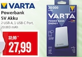 Powerbank 5V Akku Angebote von VARTA bei Kaufhaus Stolz Neubrandenburg für 27,99 €