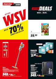 MediaMarkt Saturn Prospekt für Trossingen mit 16} Seiten MediaMarkt Saturn Prospekt für Trossingen: "LET'S GO! WSV", 16 Seiten, 09.01.2025 - 27.01.2025