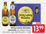 Weissbier naturtrüb im Angebot bei Trinkgut in Bad Homburg Weissbier naturtrüb Angebote von König Ludwig bei Trinkgut Bad Homburg für 13,99 €