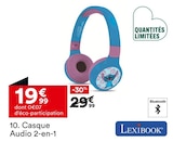 Casque Audio 2-en-1 - Lexibook - But à Charenton-le-Pont Casque Audio 2-en-1 - Lexibook en promo chez But Charenton-le-Pont à 19,99 €