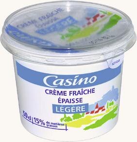 Crème Fraîche Epaisse Légère 15% M.G.