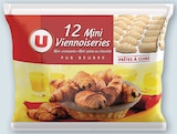 Mini viennoiseries pur beurre prêts à cuire surgelées - U en promo chez U Express Mini viennoiseries pur beurre prêts à cuire surgelées - U dans le catalogue U Express